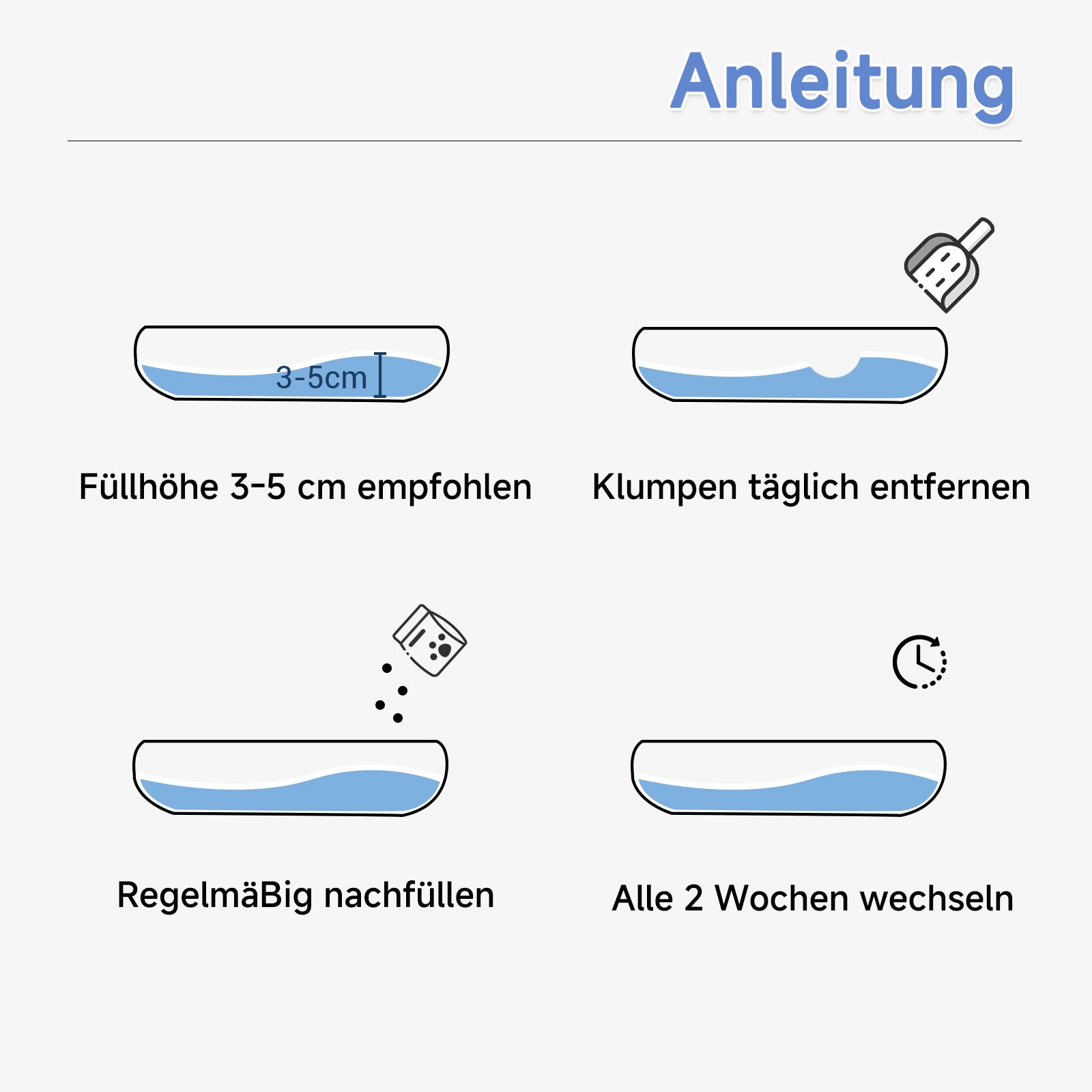 TOPMEOW Katzenstreu Tofu (4 × 4,6 kg), Klumpstreu Katzenstreu, Pflanzlich, Staubarm, Hohe Geruchsbindung