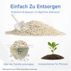 TOPMEOW Katzenstreu Tofu (4 × 4,6 kg), Klumpstreu Katzenstreu, Pflanzlich, Staubarm, Hohe Geruchsbindung