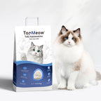 TopMeow Katzenstreu Tofu 4,6 kg (Pflanzliche Klumpstreu für Katzen, Staubarm & Geruchsbindend)